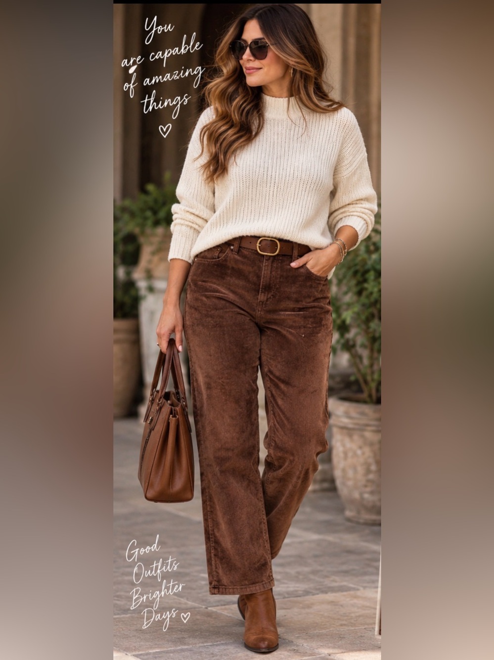 NWT We The Free Deep Trance Corduroy Jeans Brown Size 31